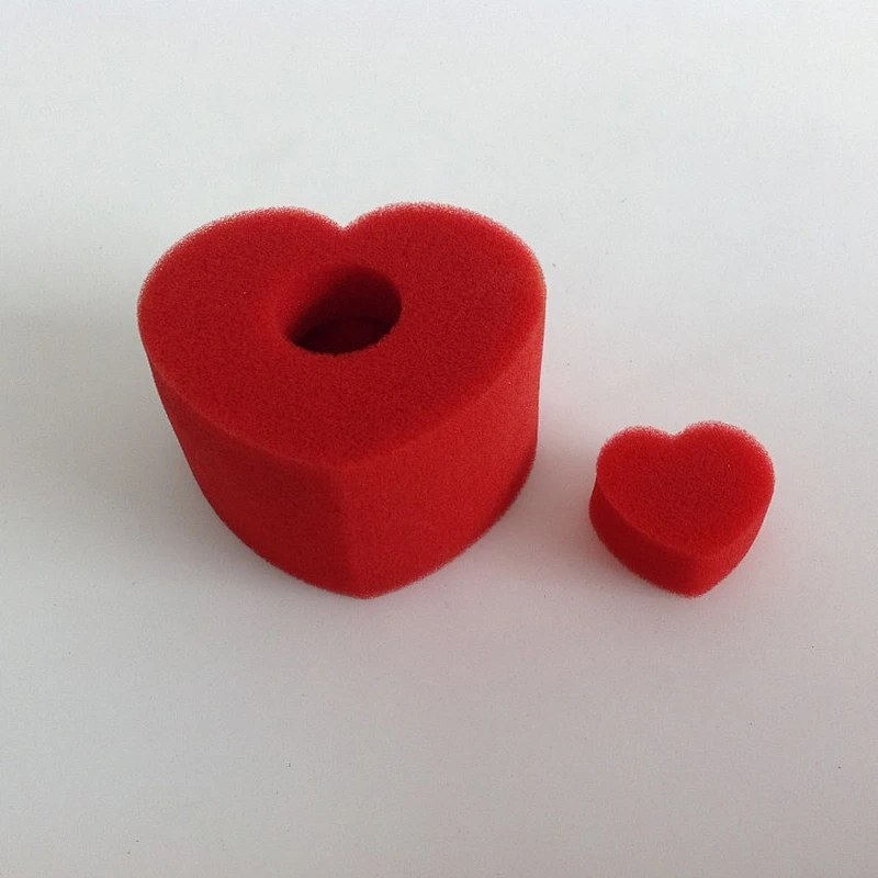 Customized magic props small red foam sponge balls and hearts