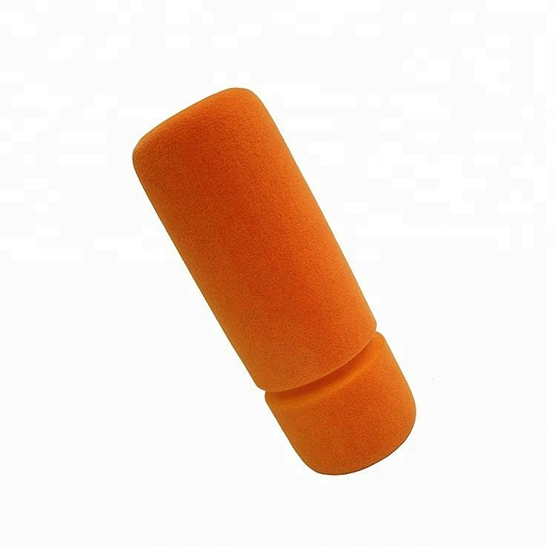 High quality custom flocked sponge foam handheld microphone or pedestal microphone head cover windscreen