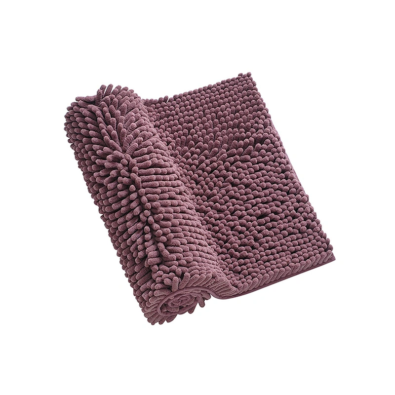Brand-new microfiber chenille bath mat for non-slip and water absorption for tub