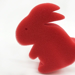 Cheap Custom Rabbit Animal Shape Kids and Children DIY  Painting Drawing Finger Paint Sponge Stamper Brushes