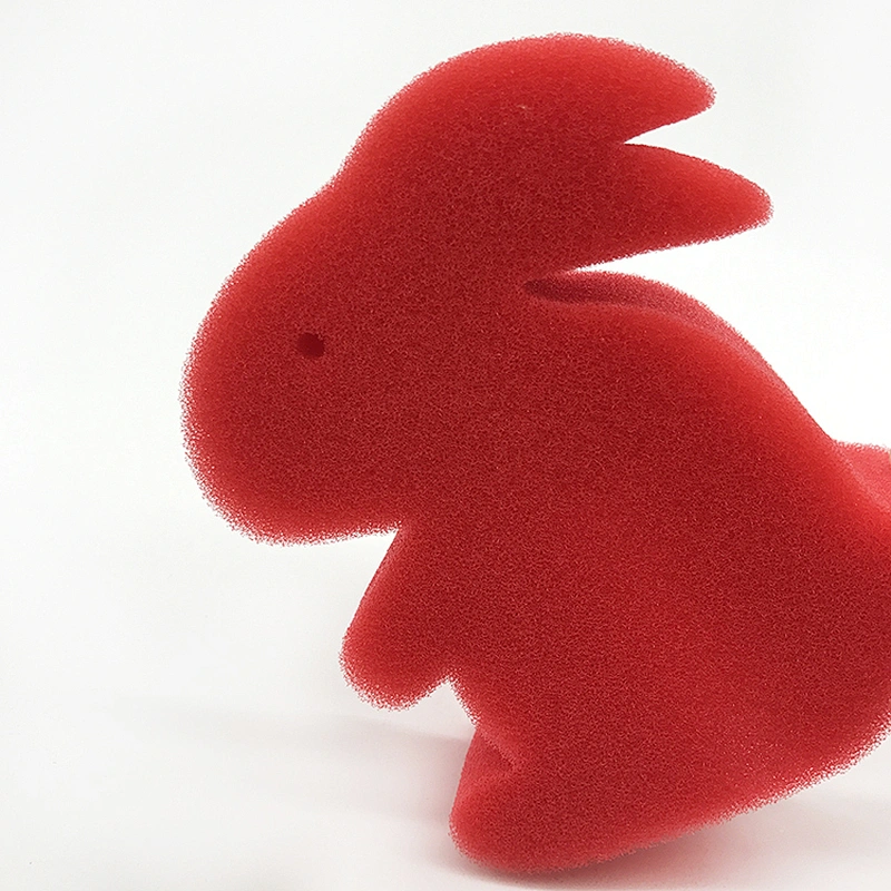 Cheap Custom Rabbit Animal Shape Kids and Children DIY  Painting Drawing Finger Paint Sponge Stamper Brushes