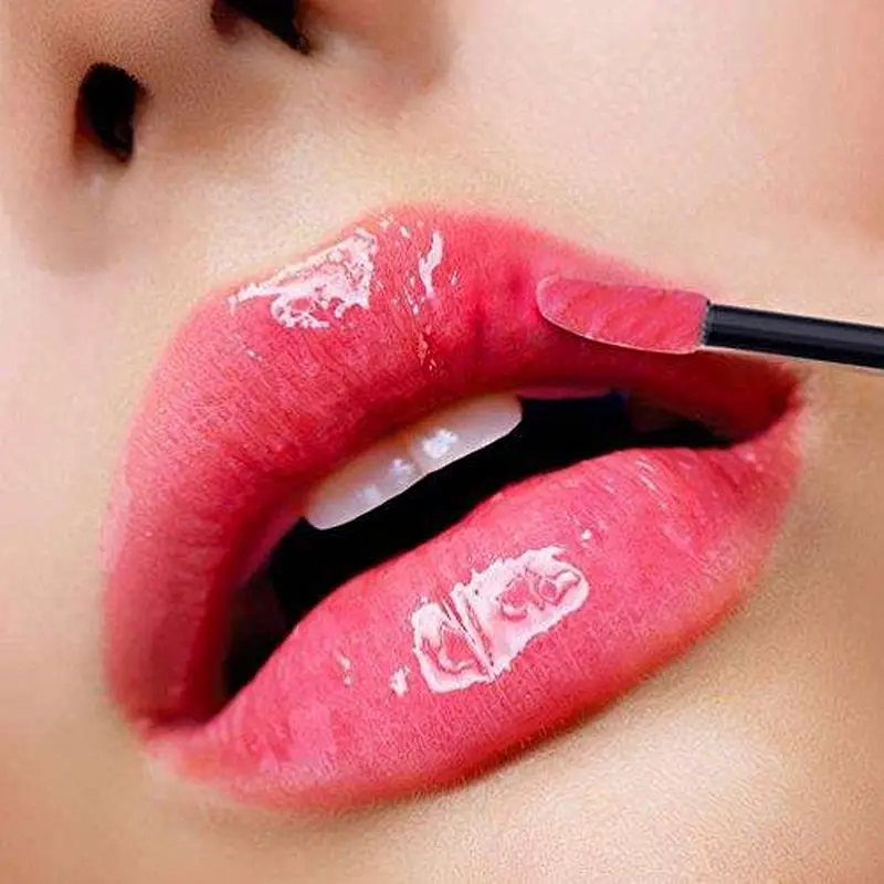 China Supplies Beauty Care Cosmetic Tools Disposable Flocked Sponge Top Lip Gloss Brush Lip Makeup Applicators