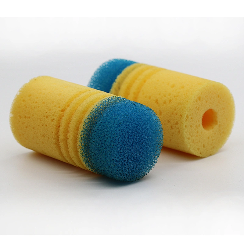 Yellow Bottle Cup Mug Cleaning Brush Sponge