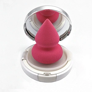 Eco friendly high quality beauty sponge cosmetic custom logo memory foam microfiber beauty makeup sponge blender puff