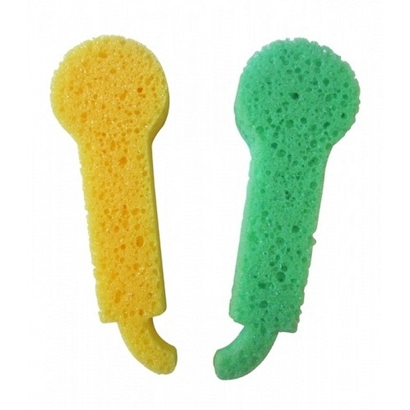 Customizable colors Novelty microphone bath sponge shower microphone sponge