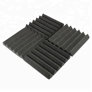 Black Wedge Soundproof Acoustic Sponge Foam Panel