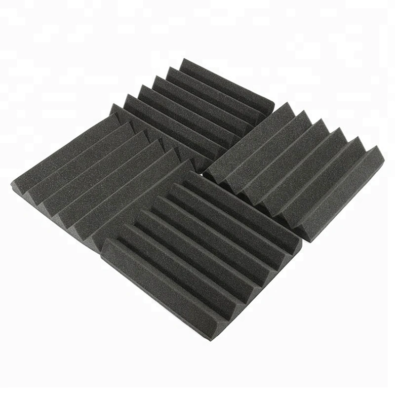 Black Wedge Soundproof Acoustic Sponge Foam Panel