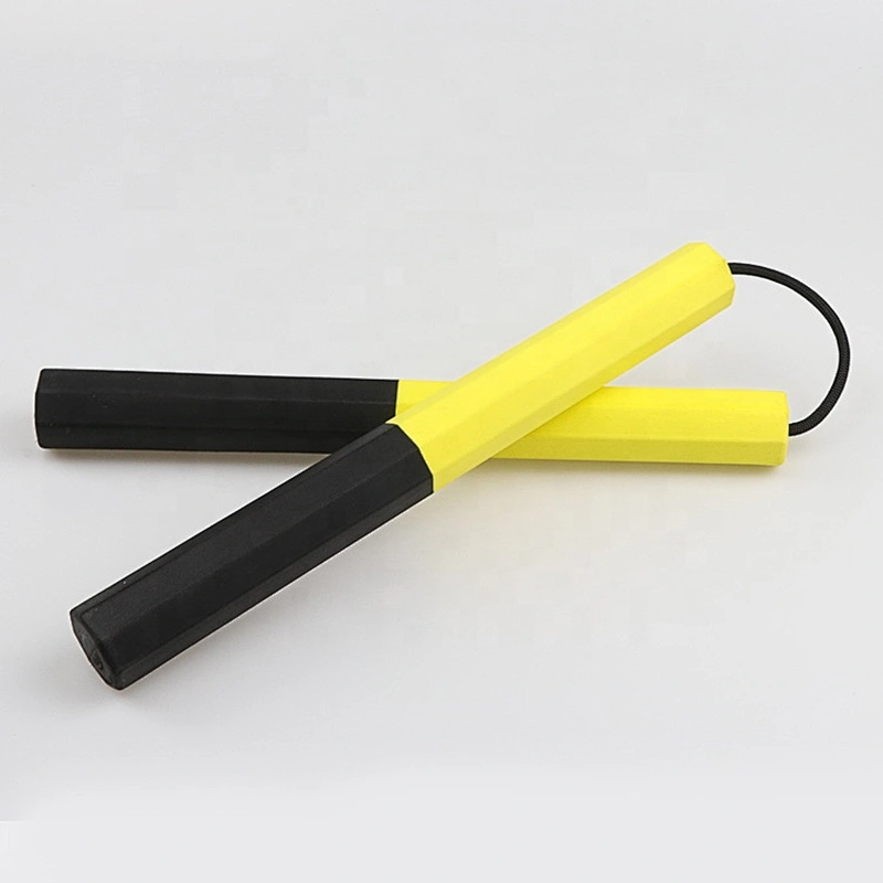 Custom Safety EVA Foam Yellow and Black Foam Nunchakus Kung Fu Sponge Martial Arts Weapons Fitness Foam Nunchucks