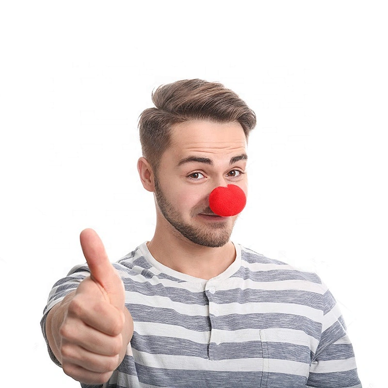 Red Foam Custom colored Christmas clown nose