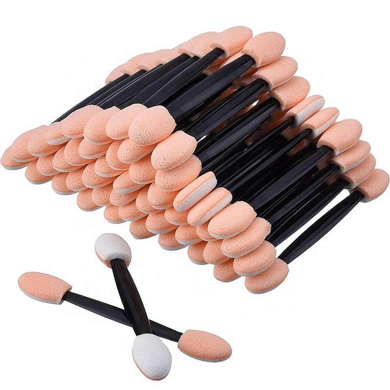 China Supplier Beauty and Personal Care Cosmetic Tools Disposable Double Side Sponge Tip Eyeshadow Applicator Makeup Brushes Set