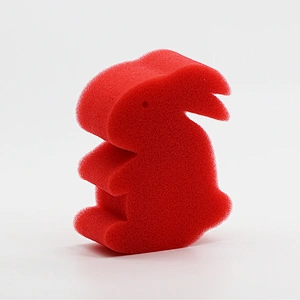 Cheap Custom Rabbit Animal Shape Kids and Children DIY  Painting Drawing Finger Paint Sponge Stamper Brushes