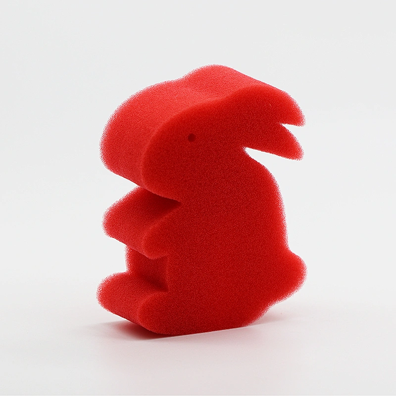Cheap Custom Rabbit Animal Shape Kids and Children DIY  Painting Drawing Finger Paint Sponge Stamper Brushes