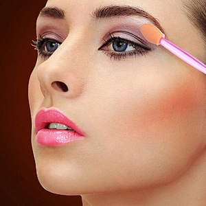 China Supplier Beauty Care Cosmetic Makeup Tools Disposable Two Heads Sponge Tip Eyeshadow Applicators Makeup Brushes Set