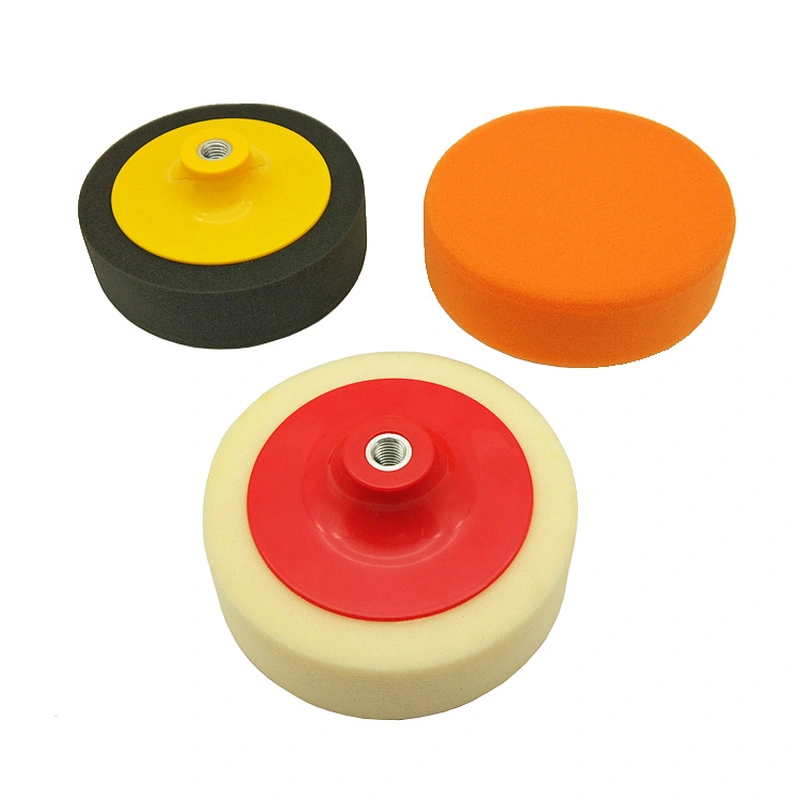 Car Painting Waxing Applicator Sponge Disc polyurethane car polishing pad white auto foam buffing pad for polish
