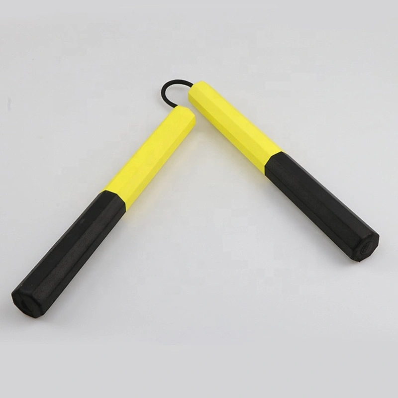 Custom Safety EVA Foam Yellow and Black Foam Nunchakus Kung Fu Sponge Martial Arts Weapons Fitness Foam Nunchucks
