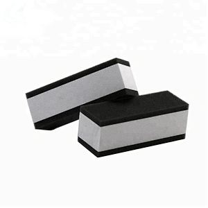 Logo super nano car glass coating sponge ceramic coating block foam microsuede ceramic coating applicator pad