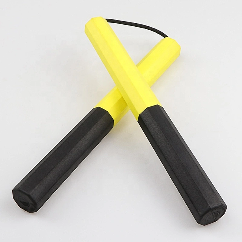Custom Safety EVA Foam Yellow and Black Foam Nunchakus Kung Fu Sponge Martial Arts Weapons Fitness Foam Nunchucks