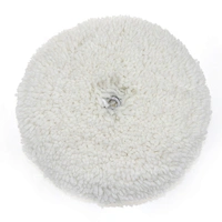 China Factory Car Care Products Professional Double-sided Lamb Wool Buffing Pad Wheel Auto wool polishing pad for car