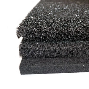 Customized Water Bio Filter 10-80PPI Reticulated Polyurethane Filter Foam Reticulated &Open Cell With Vacuum Package