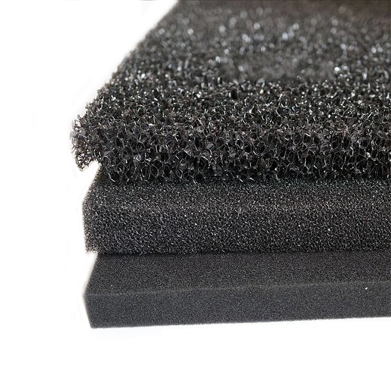 Customized Water Bio Filter 10-80PPI Reticulated Polyurethane Filter Foam Reticulated &Open Cell With Vacuum Package