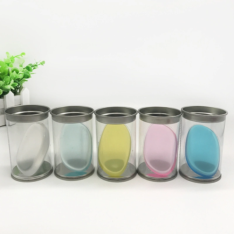 Custom Printed Silicone Makeup Sponge Magic Colorful Parallel 3D Silicone Cosmetic Blender Powder Puff