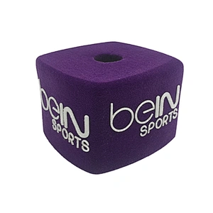 Print logo microphones sponge printing covers purple mic foam cover custom sponge microphone foam windscreen for microphone