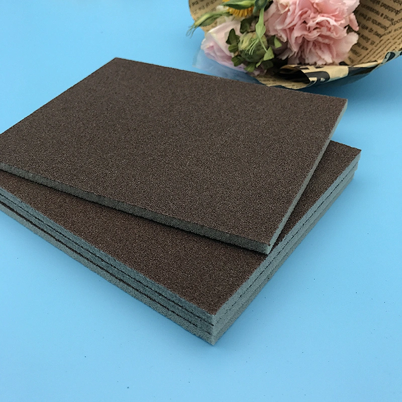 Silicon Carbon Abrasive Sponge Foam Sand For Wood Polishing