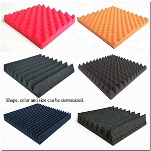 Recording sound music room orange egg crate acoustic sound-absorbing soundproofing foam sponge panels
