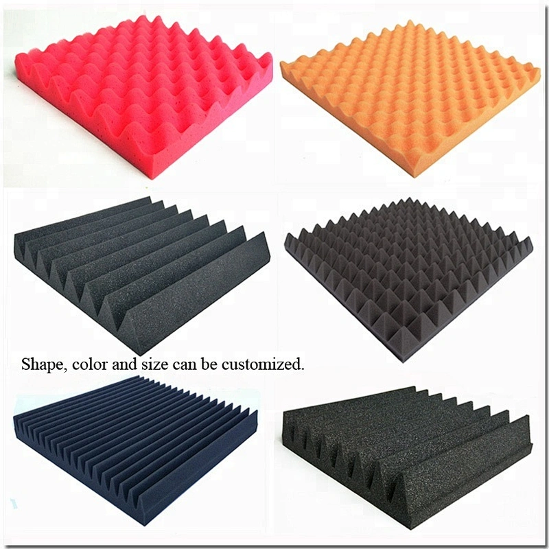 Recording sound music room orange egg crate acoustic sound-absorbing soundproofing foam sponge panels