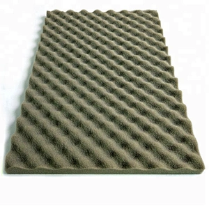 Egg crate wave shaped surface acoustic foam panels