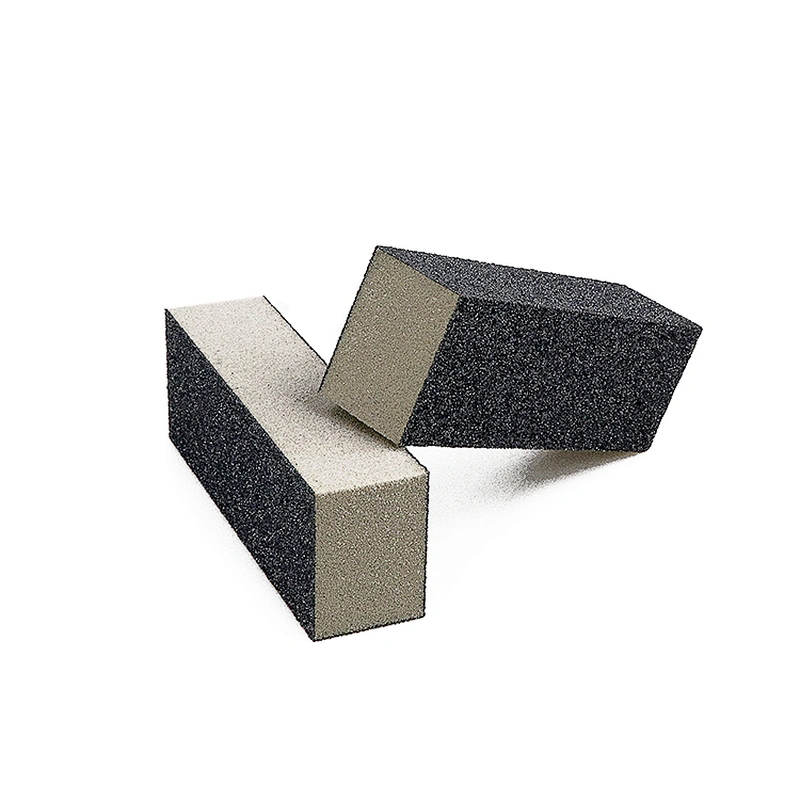 Abrasive Tools Gray Color Three-Sided Mini Hand Polishing Buffing Foam Sanding Blocks
