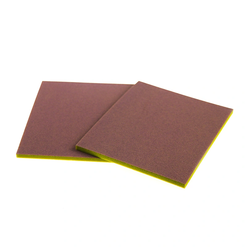 flexible hand polish nail buffer emery aluminium oxide sanding sponge EVA foam backing abrasive block scouring cleaning pad kit