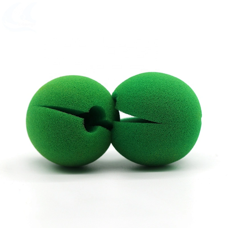 Party Favor Accessories Kids Toy Green Polyurethane Foam Sponge Ball Clown Nose
