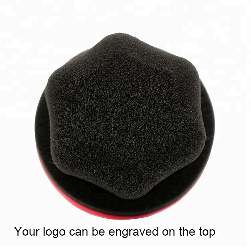Black Polyester Sponge Hex-Grip Car Care Products Tire Tyre Dressing Applicator Pad