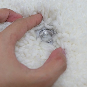 China Factory Car Care Products Professional Double-sided Lamb Wool Buffing Pad Wheel Auto wool polishing pad for car