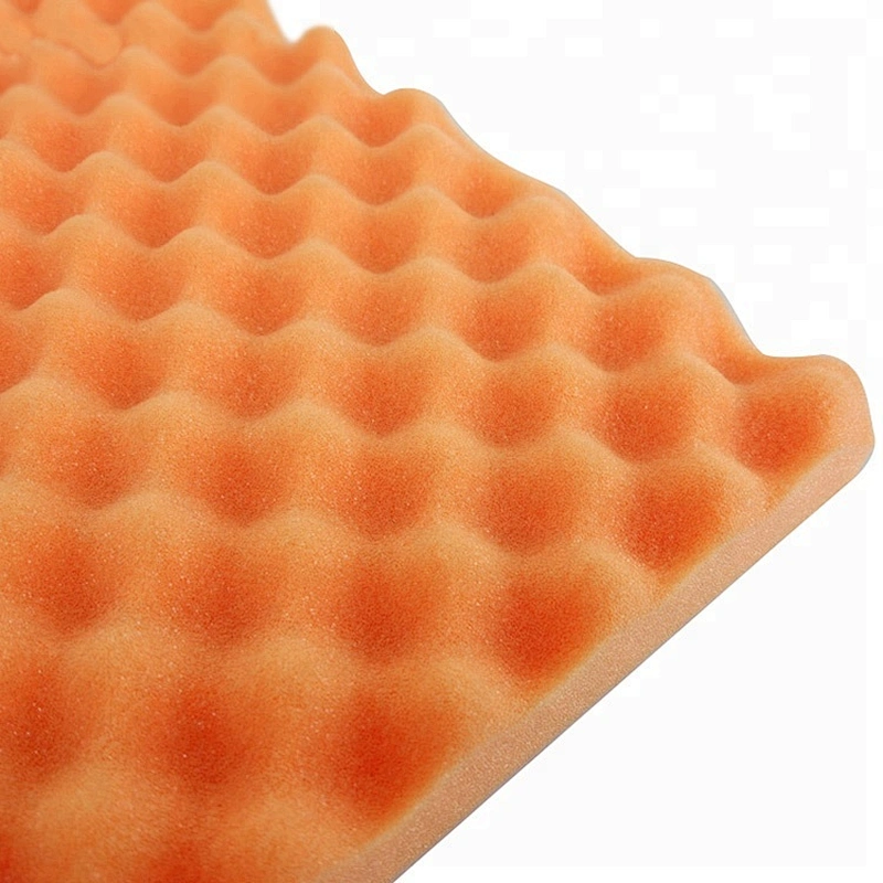 Recording sound music room orange egg crate acoustic sound-absorbing soundproofing foam sponge panels