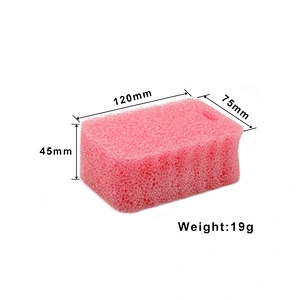 Pink cleaning sponge Scouring  dish washing sponge Kitchen sponge block brush for washing dishes