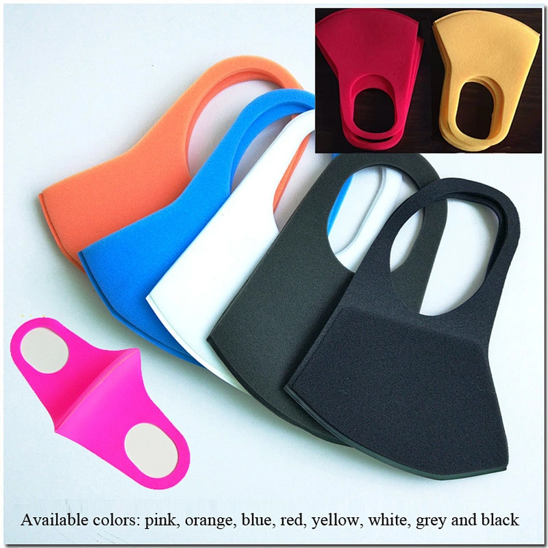 China Supplier Reusable Custom Fashion Pita Dust Face Mouth And Nose Mask Polyurethane Sponge Foam Anti Air Pollution