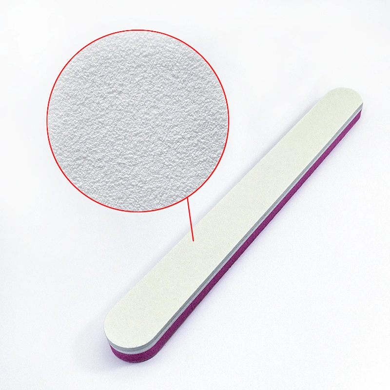 Custom Logo Emery Board Double Side 80/80 Manicure Sanding Sandpaper pink abrasive Nail File