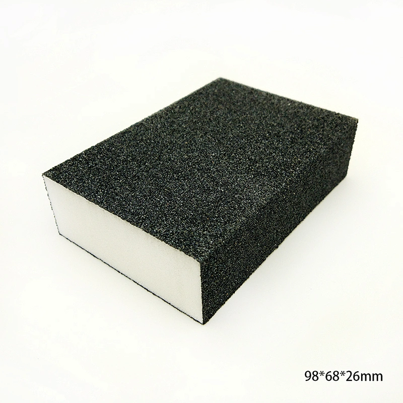 Aluminum Oxide Wet & Dry Sanding Abrasive Foam Sandpaper Hard Sponge Block
