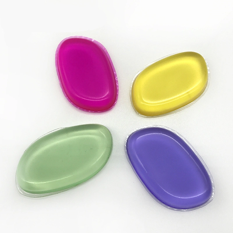 Custom Printed Silicone Makeup Sponge Magic Colorful Parallel 3D Silicone Cosmetic Blender Powder Puff