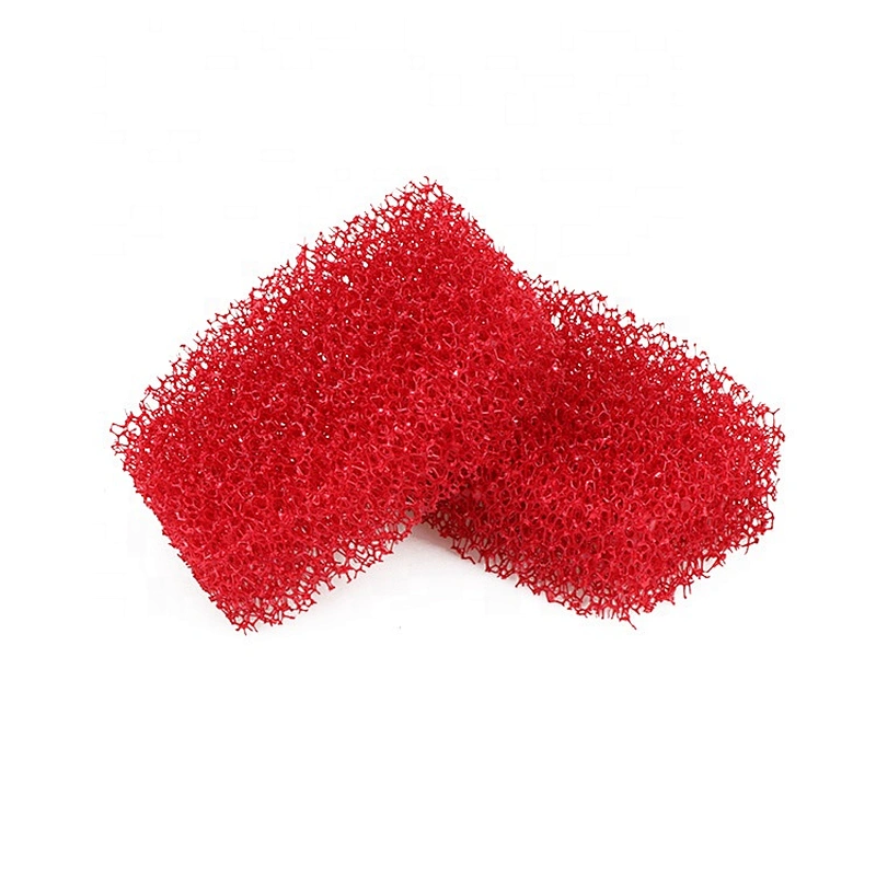 China Manufacturer Kitchen Cleaning Open Cell  PU Reticulated  Loofah Sponge Non-abrasive Sponge Scrubber Scourer