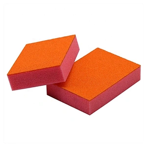 China Manufactory Bulk Multi-Color One side Sanding Abrasive Magic Kitchen Cleaning Sponge Block, Stainless Steel Pan Scourer