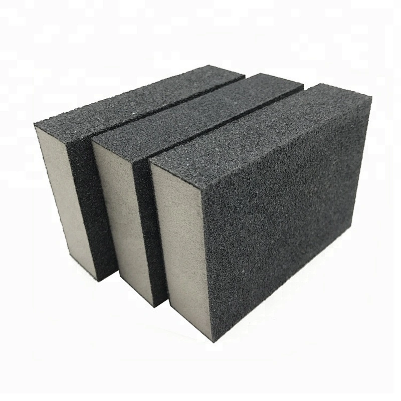 Custom 80 100 120 140 160 180 200 Grit Metal Rusts Removal Stainless Steel Polishing Abrasive Sanding Block Sponge Cleaner