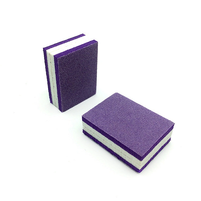 100/180/240 Mini Purple Buffer File Korean Nail Buffer Sanding Block