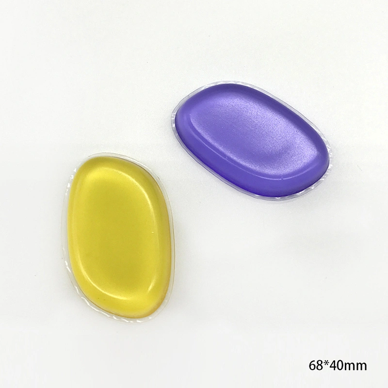 Custom Printed Silicone Makeup Sponge Magic Colorful Parallel 3D Silicone Cosmetic Blender Powder Puff