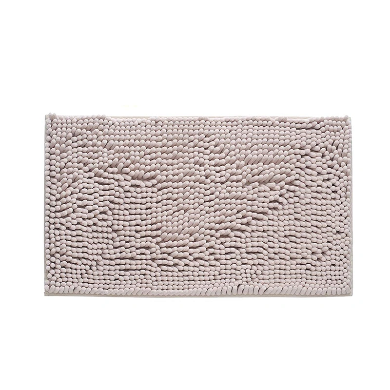 Brand-new microfiber chenille bath mat for non-slip and water absorption for tub