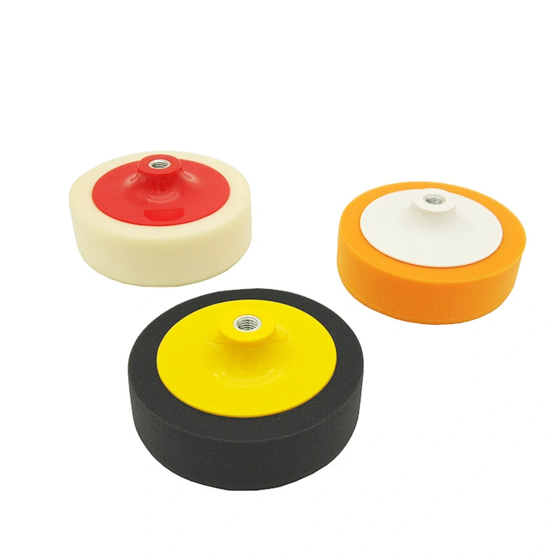 Car Painting Waxing Applicator Sponge Disc polyurethane car polishing pad white auto foam buffing pad for polish