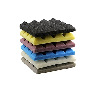 wholesale fire retardant soundproofing tiles high density music recording studio foam pyramid soundproof acoustic foam panels