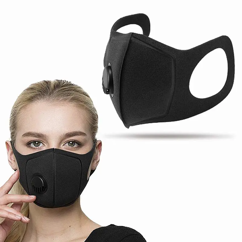 Custom Logo Men And Women Anti-flying Froth Breathing Valve Circulation Anti-Air Pollution Protection Mouth And Nose Sponge